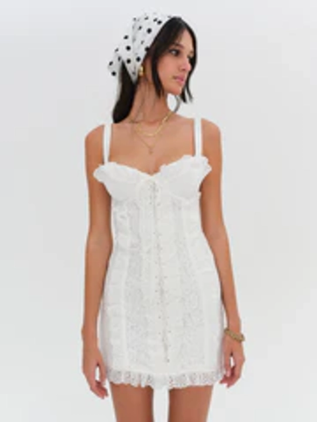 Mandy Mini Dress — White
