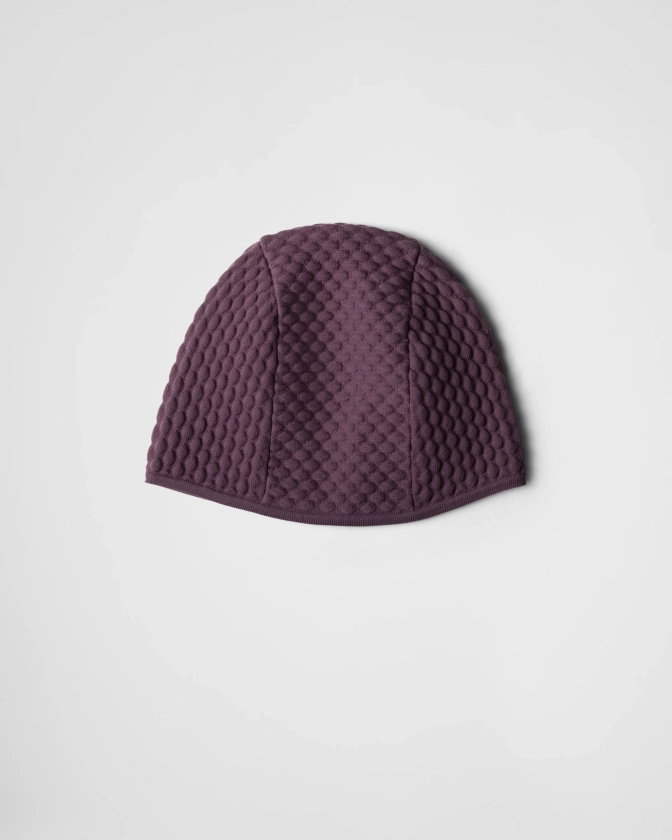 Casquette En Maille Re-nylon Mauve | PRADA