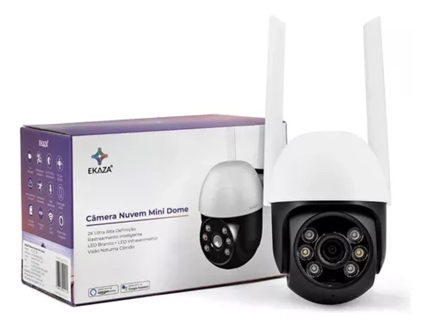 Câmera Dome Inteligente 2k 360 Smart Segurança Wifi Alexa