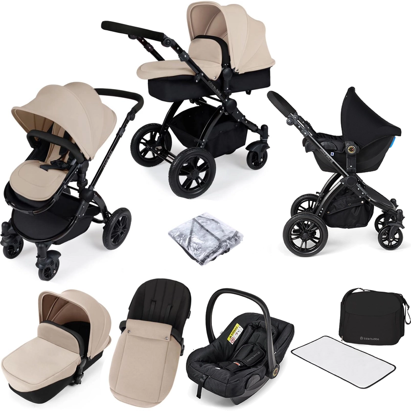 ickle bubba Stomp V2 (Black Frame) All In One (Astral) Travel System - Sand | Buy at Online4baby