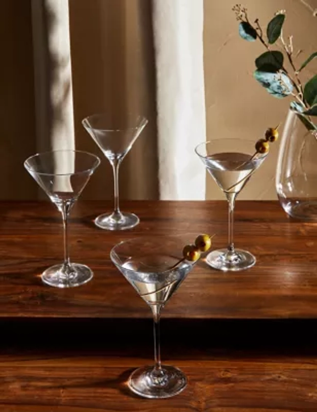 Set of 4 Maxim Martini Glasses | M&S Collection | M&S
