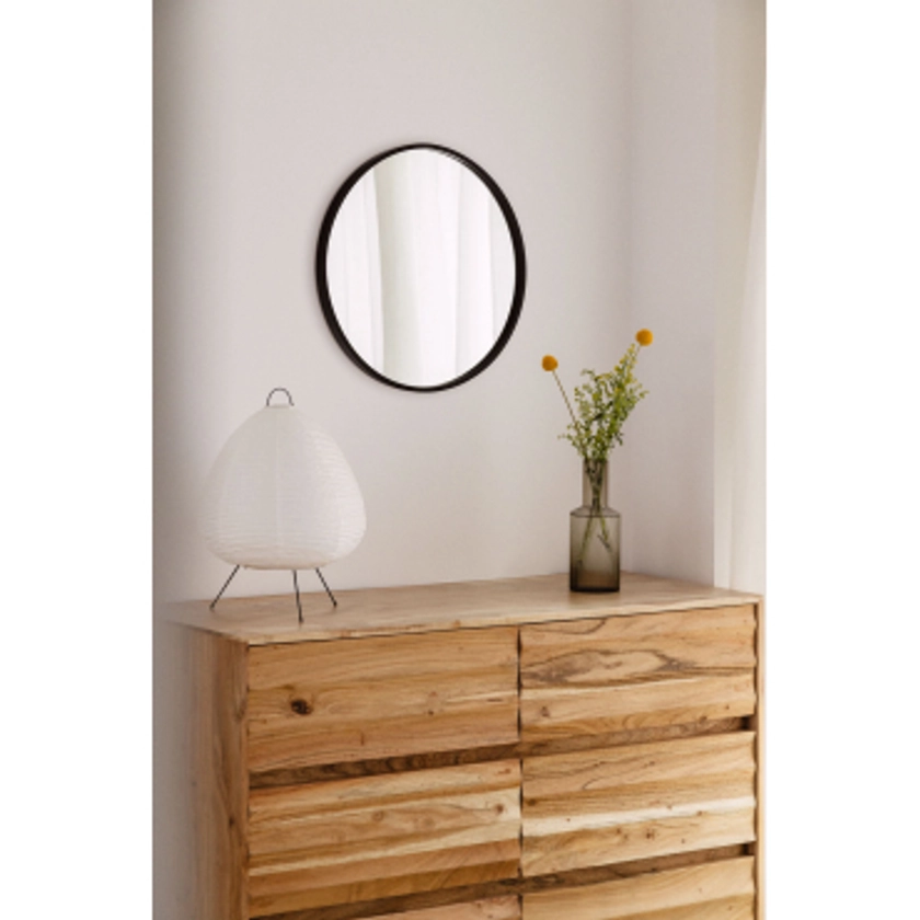 Miroir mural rond en fer (Ø45 cm) Oliverton