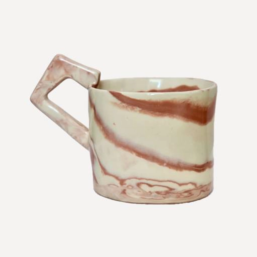 Tidal Mug, Coral - Glassette