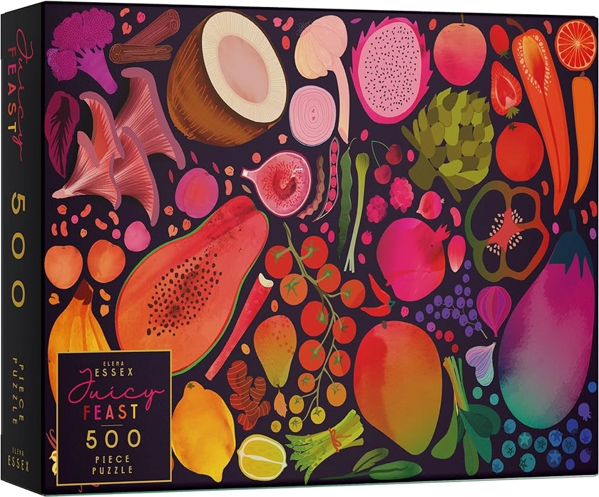 Puzzles de 500 pièces pour Adultes Elena Essex - Festin Juteux | Puzzle | Puzzles de 500 pièces pour Adultes | Puzzle Artistique coloré de Fruits, légumes et Plantes | Taille du Puzzle 61x46cm : Amazon.fr: Jeux et Jouets