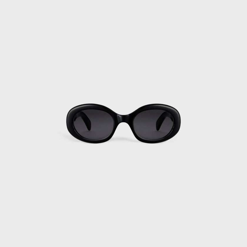 CELINE - Triomphe 01 Sunglasses In Acetate - Black - For Women