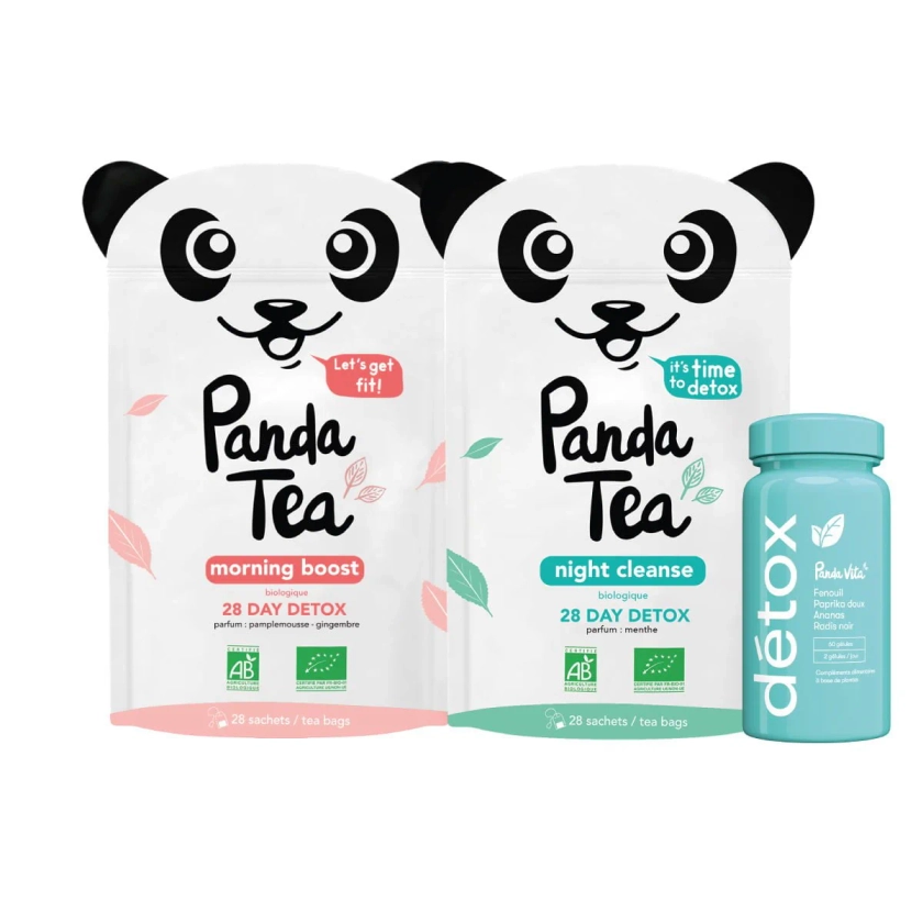 Cure détox 28 jours - Thé, infusion & gélules - Panda Tea