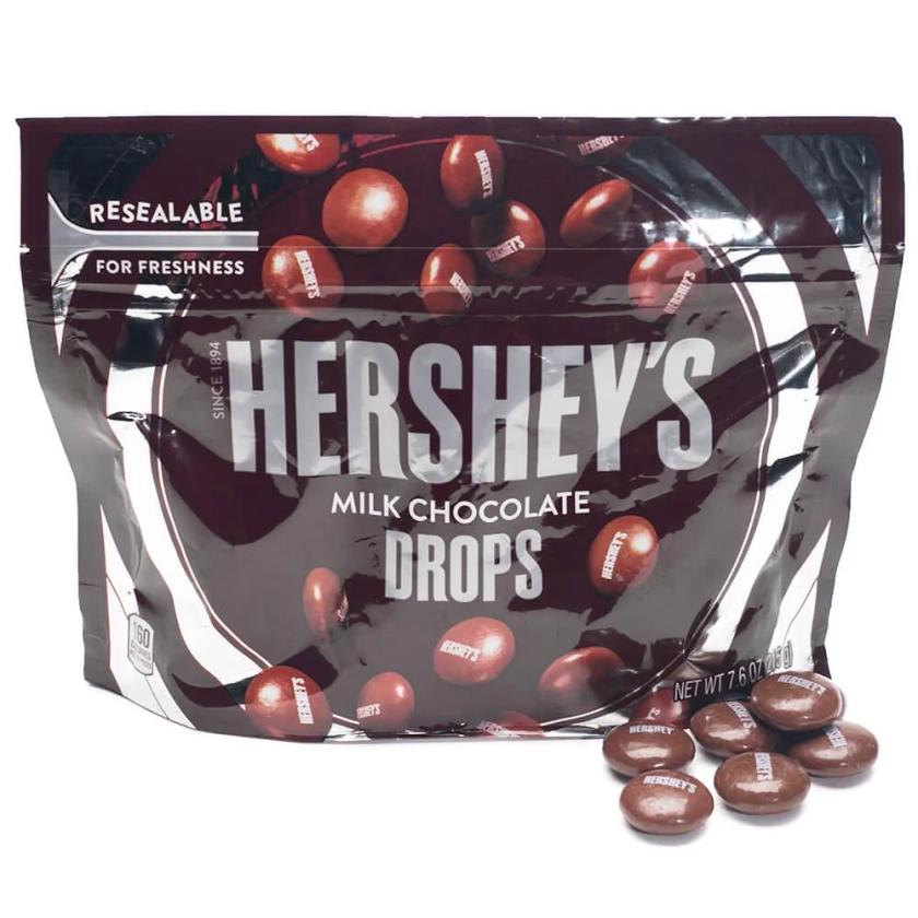 Hershey's Milk Chocolate Drops Candy: 7.6-Ounce Bag