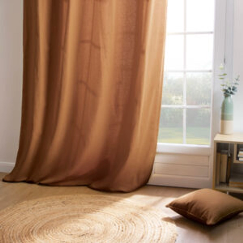 Rideau coton (140 x 260 cm) Pixel Camel - Rideau / Voilage / Store - Eminza