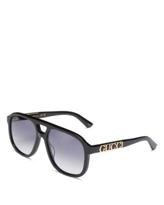 Gucci Aviator Sunglasses, 58mm Jewelry & Accessories - Bloomingdale's
