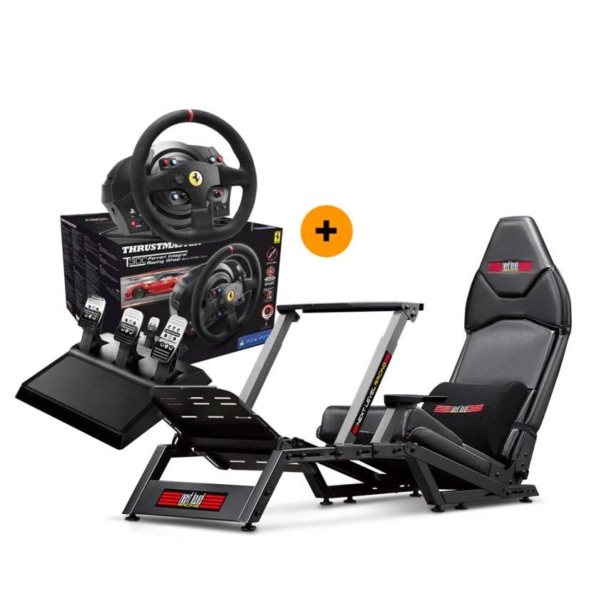 Next Level Racing F-GT Formula & GT Simulator Cockpit + Thrustmaster T