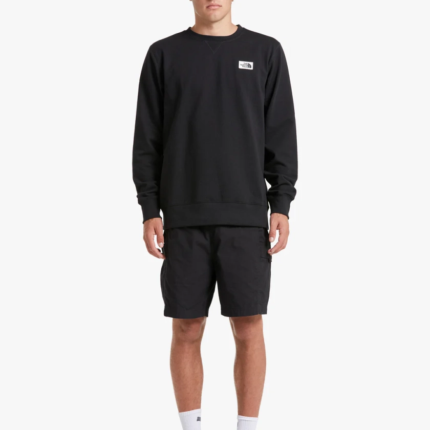 Mens Heritage Patch Crew - TNF Black