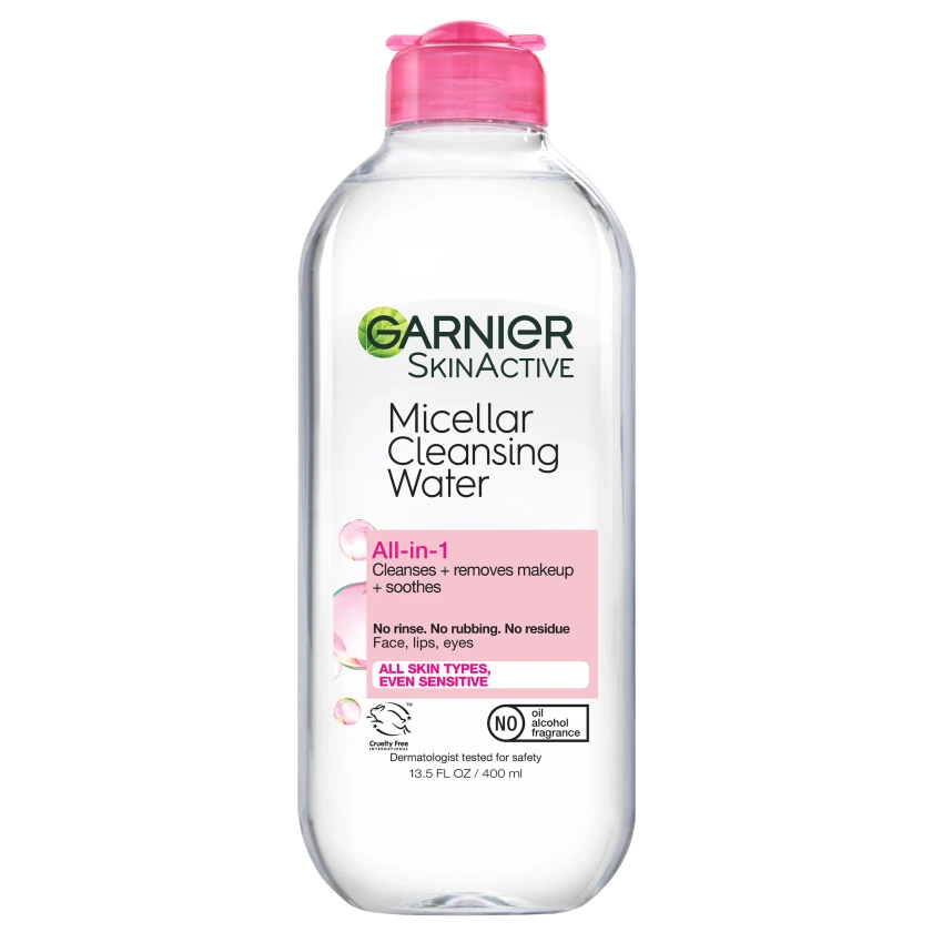 Garnier SkinActive Micellar Cleansing Water All in 1 Makeup Remover Cleanses, 13.5 fl oz - Walmart.com