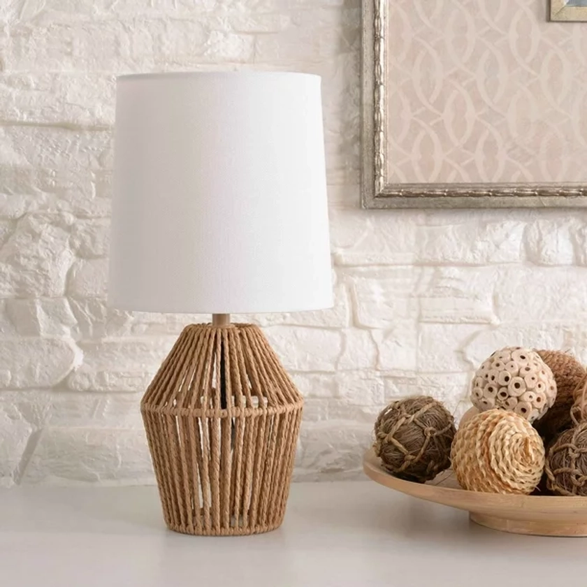 Mainstays Mini Rattan Table Lamp Walmart