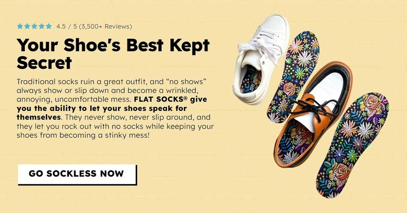 FLAT SOCKS | Your Shoe's Best Kept Secret