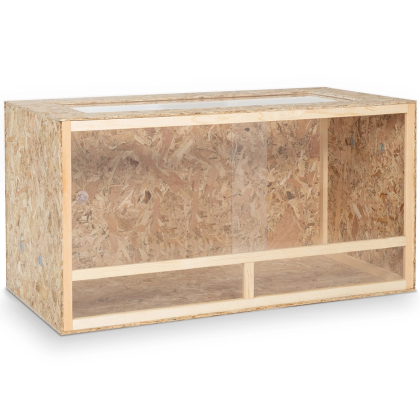 Terrarium en bois OSB pour reptiles et batraciens aérations latérales 115 cm | Leroy Merlin