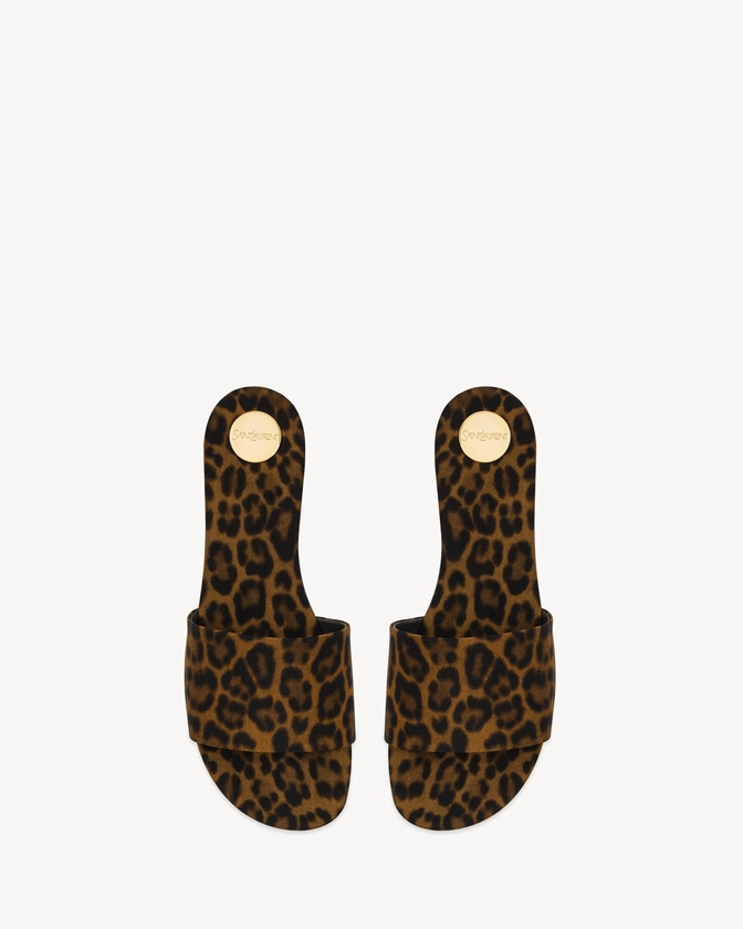 CARLYLE slides in leopard grosgrain | Saint Laurent | YSL.com