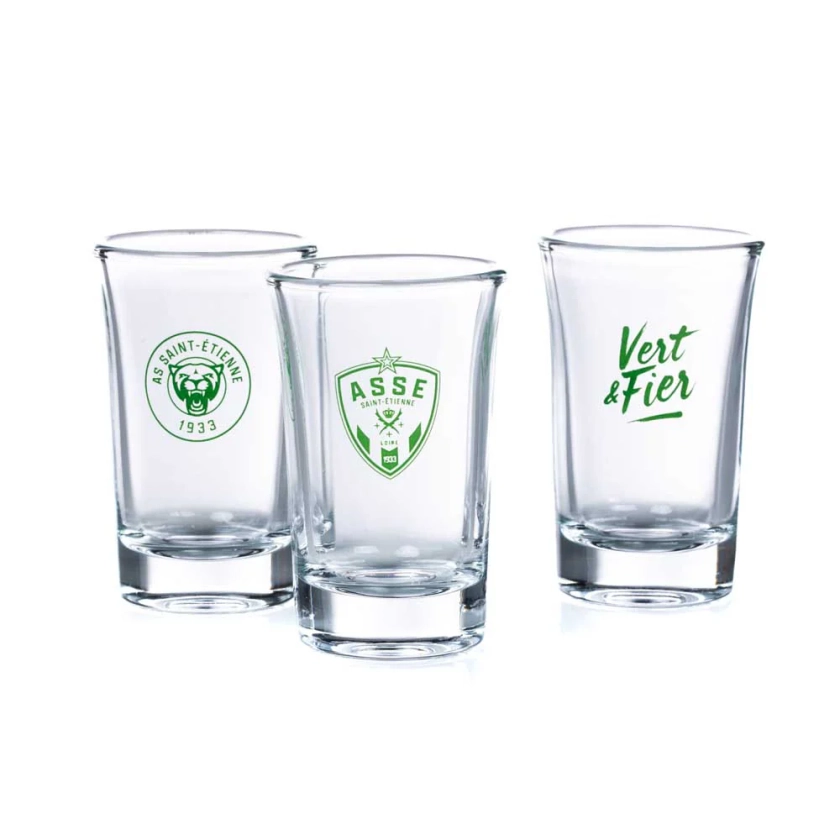 Lot de 3 verres à Shooters