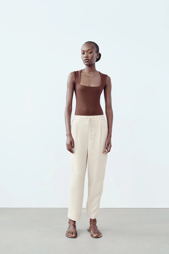 FLOWING CROPPED TROUSERS