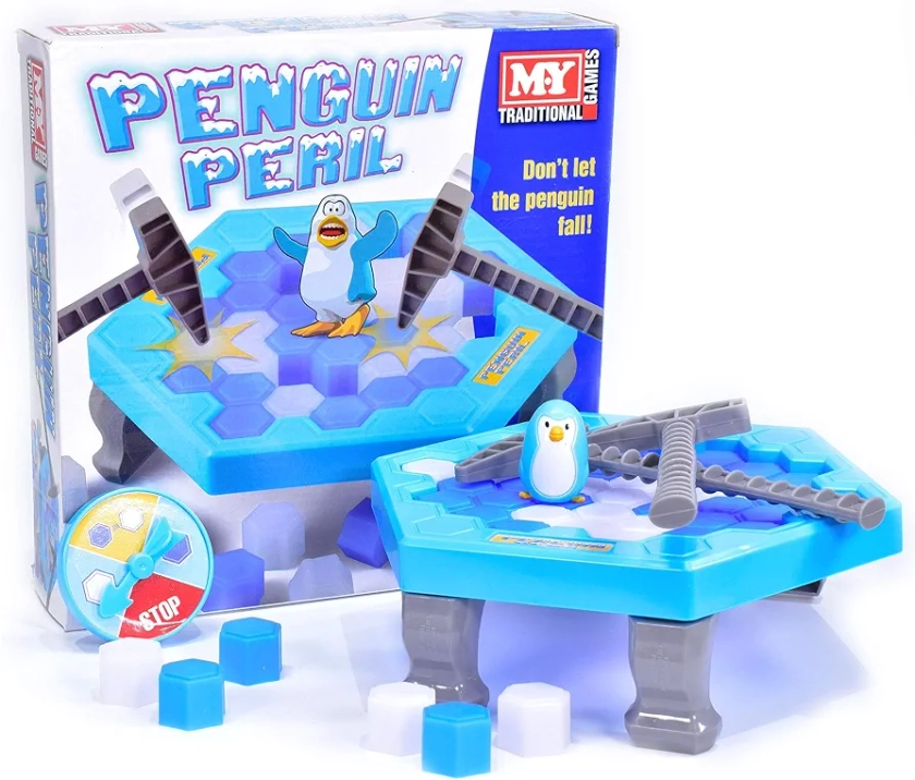 M.Y Penguin Peril Family Board Game | 2-4 Player Childrens Family Fun Game | Ice Breaker, Penguin Drop Challenge