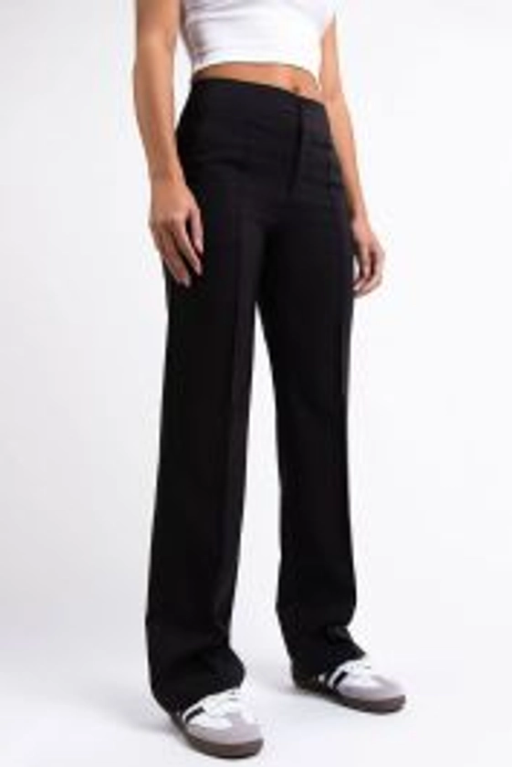 Mid Waist Kostymbyxor - Mabel Black