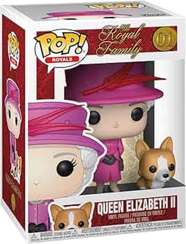 Funko Pop! Queen Elizabeth II & Corgi Buddy: Royal Family - Figurine en Vinyle à Collectionner - Idée de Cadeau - Produits Officiels - Jouets pour Les Enfants et Adultes