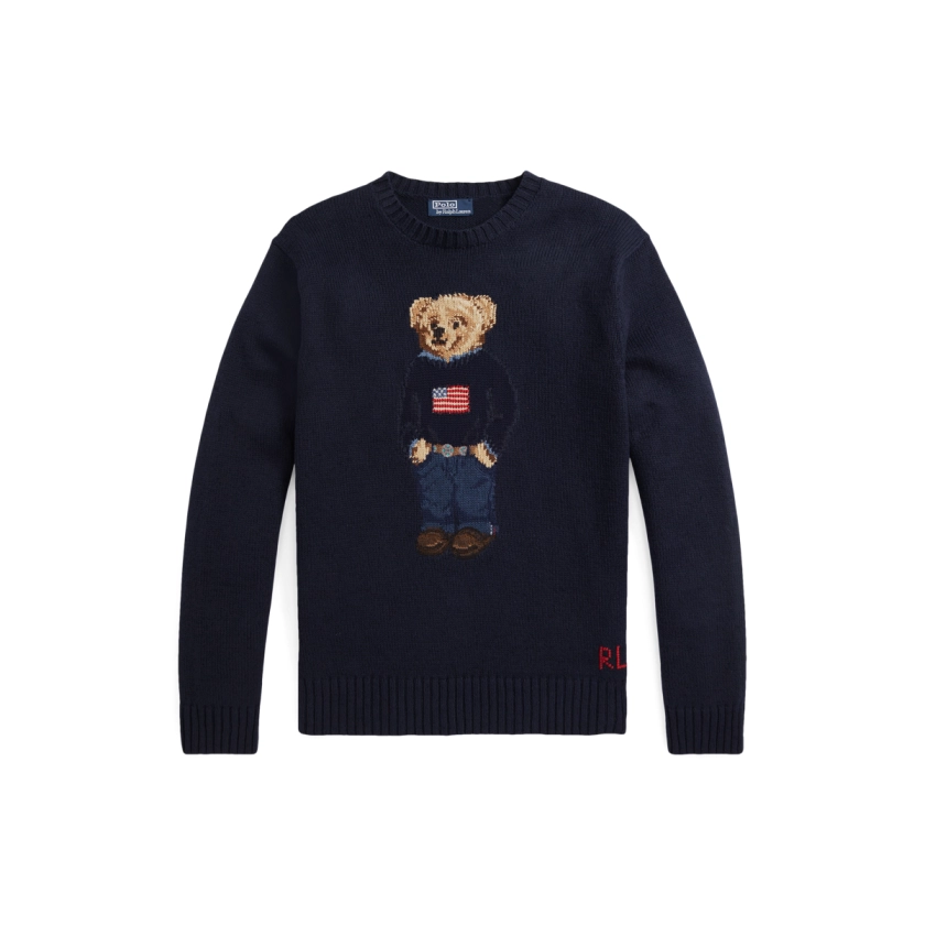 Polo Bear Cotton-Linen Sweater | Ralph Lauren