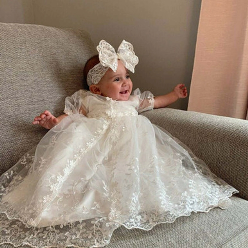 Amelia Sleeveless Christening Gown with Accessories