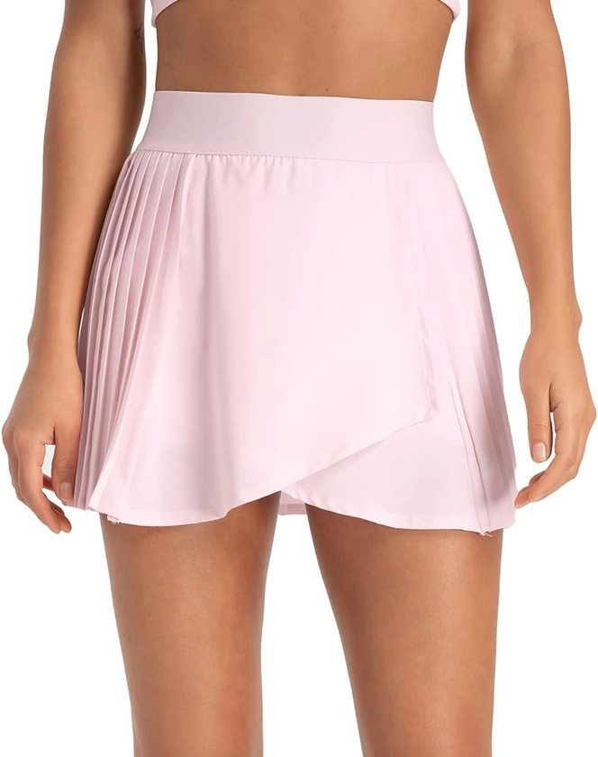 altiland Womens' Cool Feeling Pleated Tennis Athletic Golf Skirts with Shorts 3"