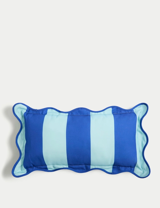 Striped Outdoor Bolster Cushion | M&S Collection | M&S