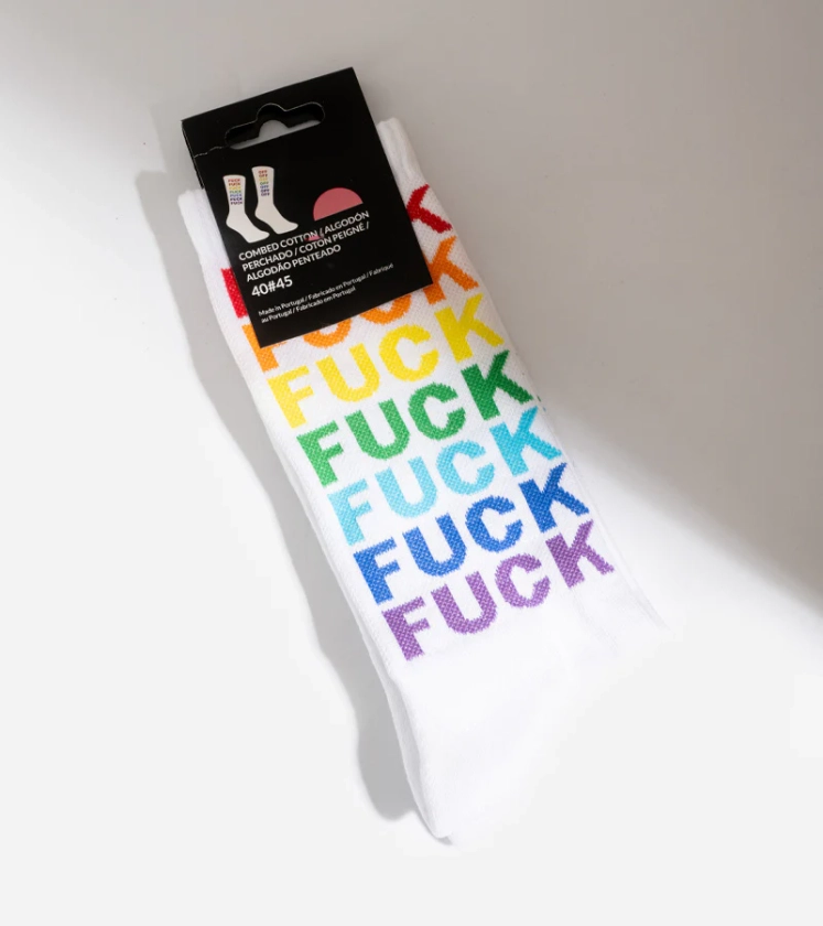 Chaussettes Fuck off multicolore