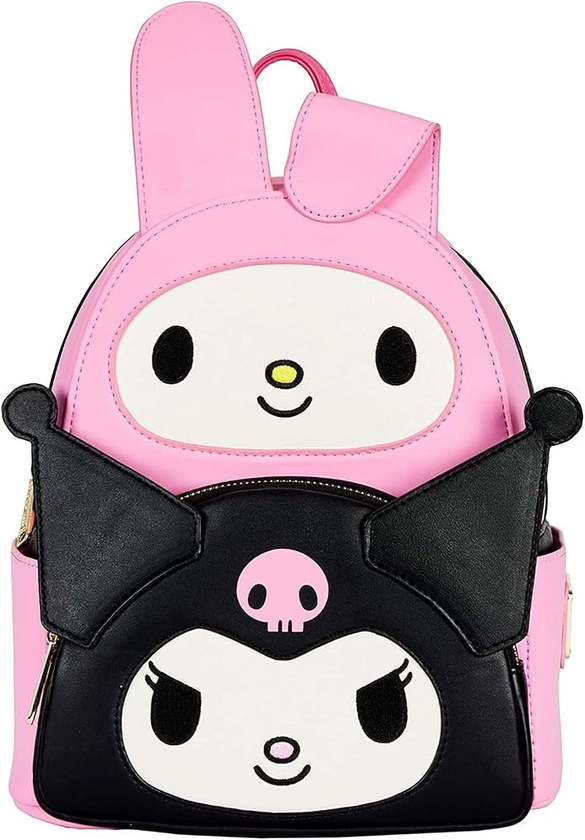 Loungefly Sanrio Hello Kitty My Melody Kuromi Double Pocket Adult Womens Double Strap Shoulder Bag Purse