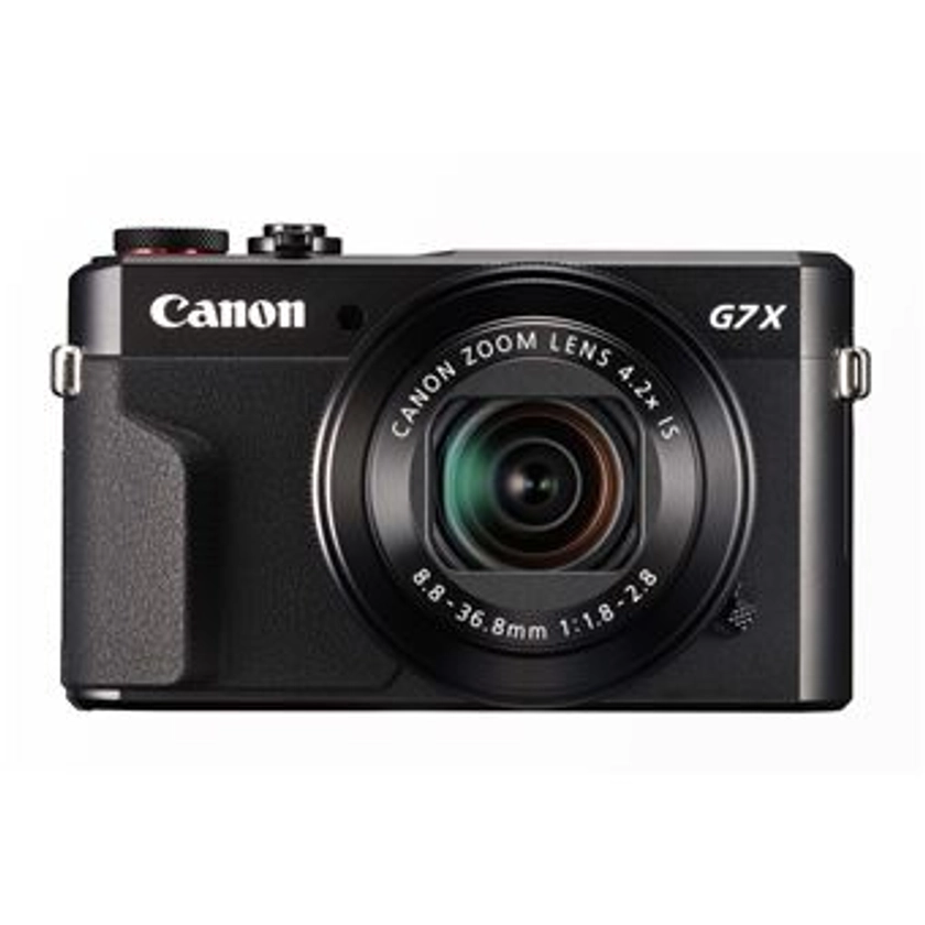 Compact Canon PowerShot G7X Mark II : Capteur : CMOS rétroéclairé de type 1,0, Vidéo Full HD 1920 x 1080, Ecran LCD tactile orientable de 7.5 cm (3"), 1.040.000 points