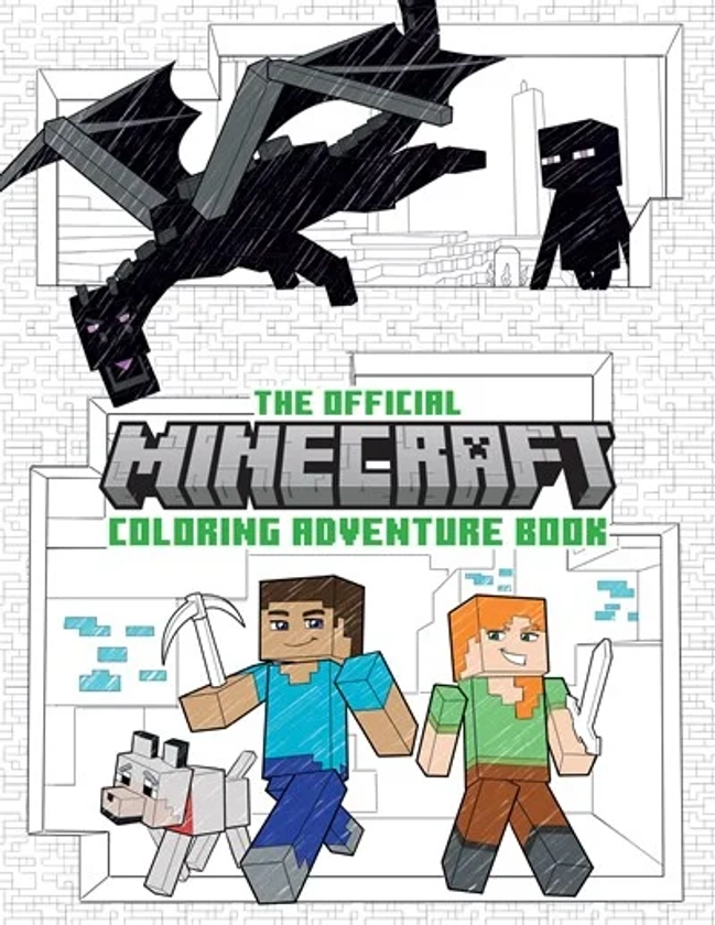 Insight Insight Editions: The Official Minecraft Coloring Adventures Book: Create, Explore, Color!: For Young Artists and Kids 5-10, 48 pages (Paperback)