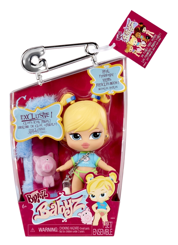 Bratz Babyz Cloe Muñeca de Moda Coleccionable con Modas Reales y Mascotas