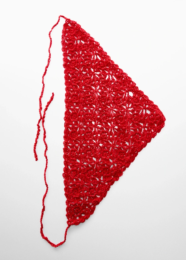 Crochet knit handkerchief - Woman | MNG Australia