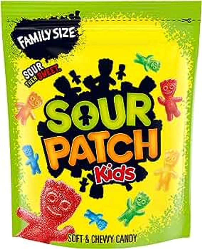 SOUR PATCH KIDS Soft & Chewy Candy, Family Size, 1 lb 14.4 oz