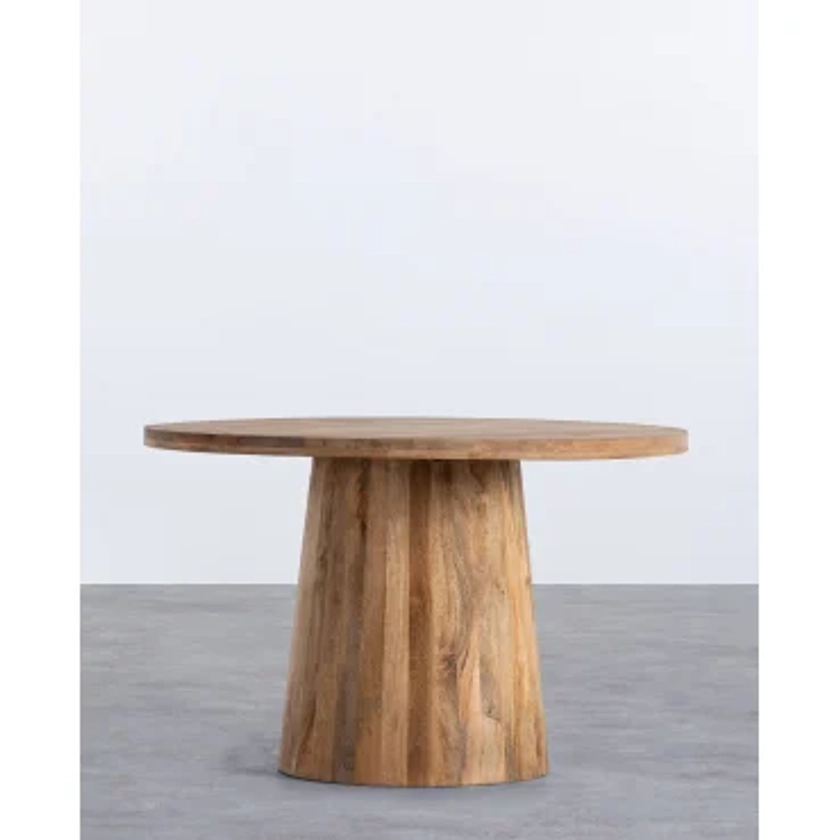 Table de Salle à Manger Ronde en Bois de Manguier (Ø120 cm) Doran