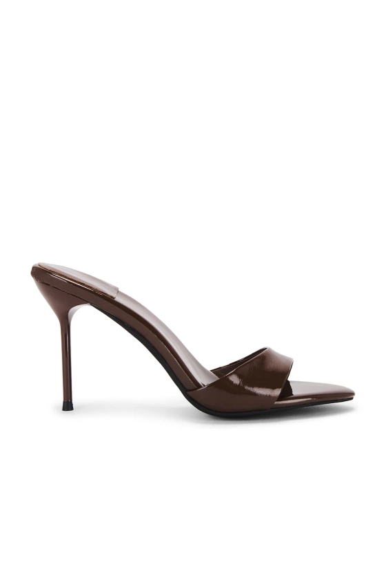 Jeffrey Campbell Ce Soire Mule in Brown Patent | REVOLVE