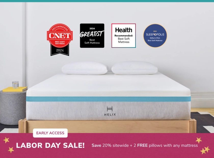 Shop the Helix Sunset | Plush Mattress with Pressure Relief - Helix Sleep