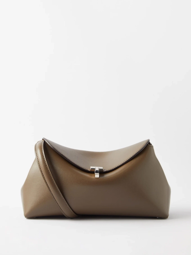 Grained-leather cross-body bag | Toteme