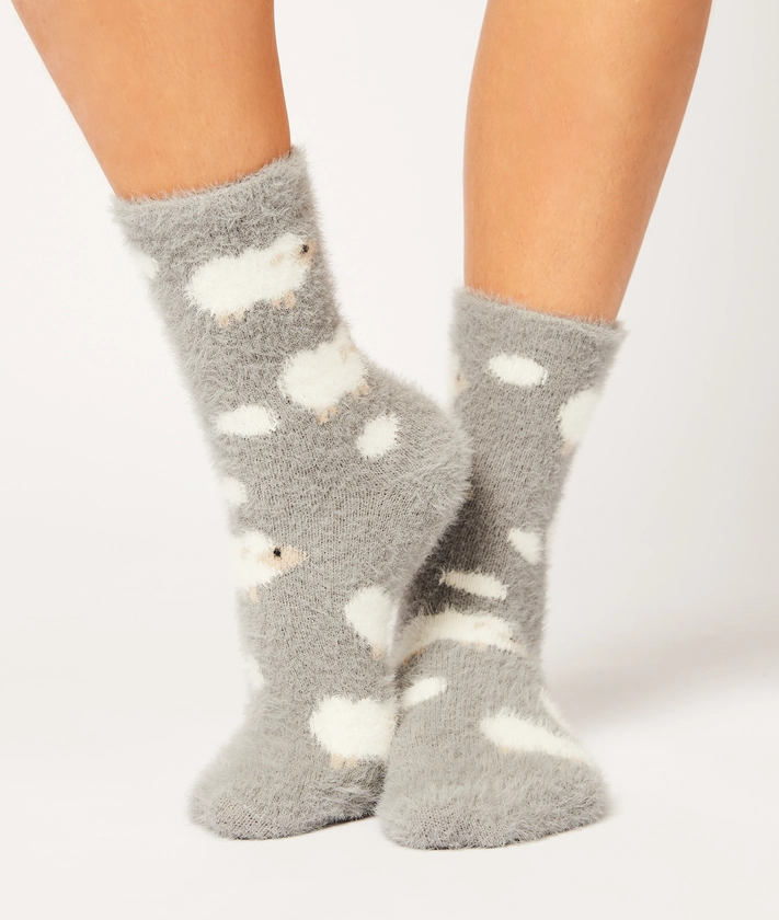 Chaussettes motifs moutons