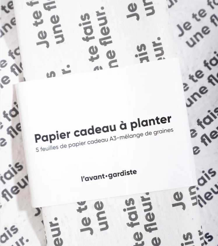 Papier cadeau à planter