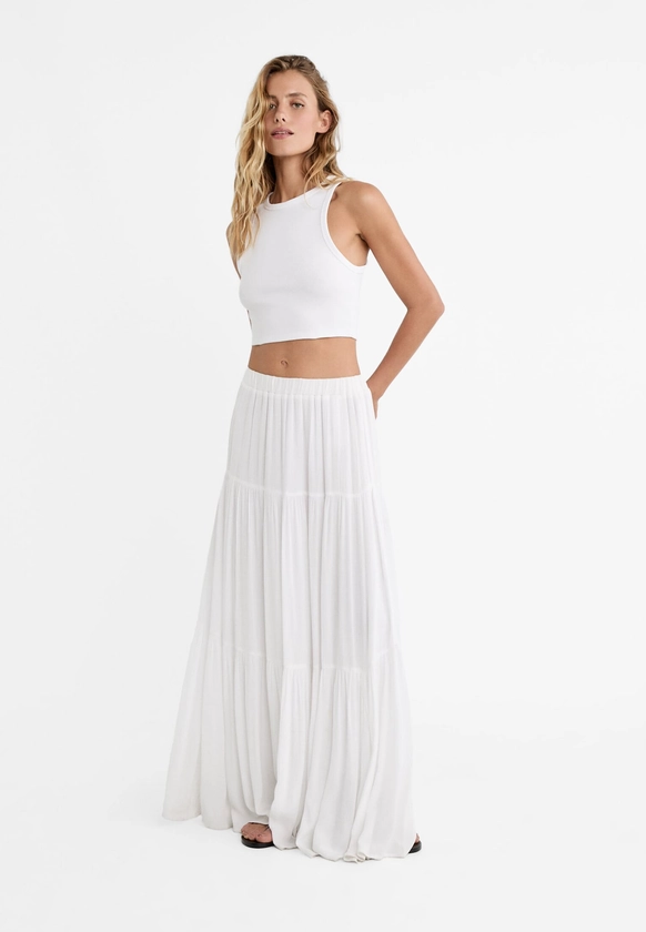 Jupe midi boho - Jupes femme | Stradivarius France