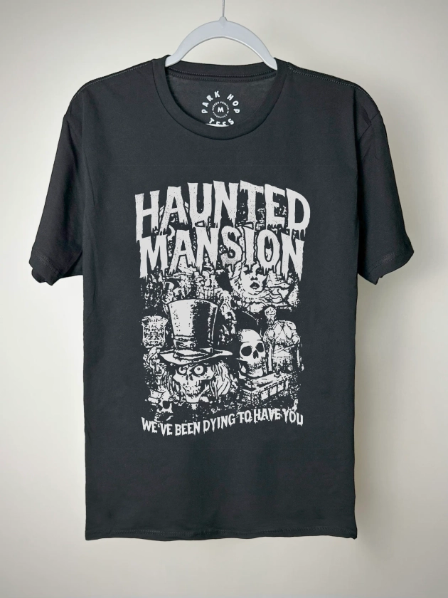 Original Haunted Mansion Grunge Shirt - Classic Black