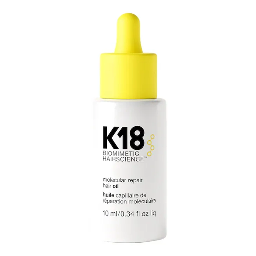 K18 | Molecular Repair Hair Oil - Huile Lisser Réparer Cheveux Abîmés - Format Voyage