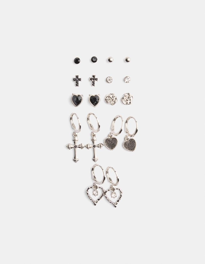 9-pack of earrings