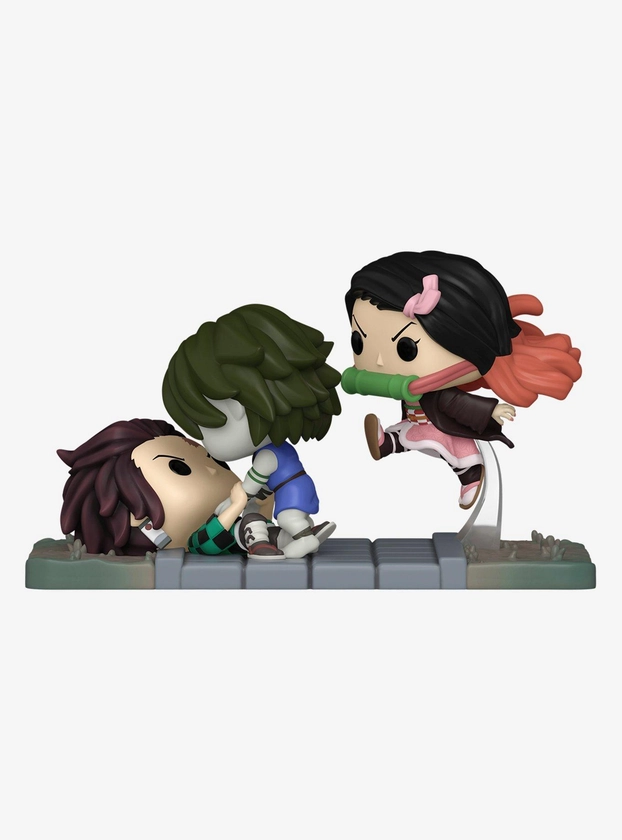 Funko Demon Slayer: Kimetsu No Yaiba Pop! Moment Tanjiro & Nezuko Vs. Temple Demon Vinyl Figure Hot Topic Exclusive