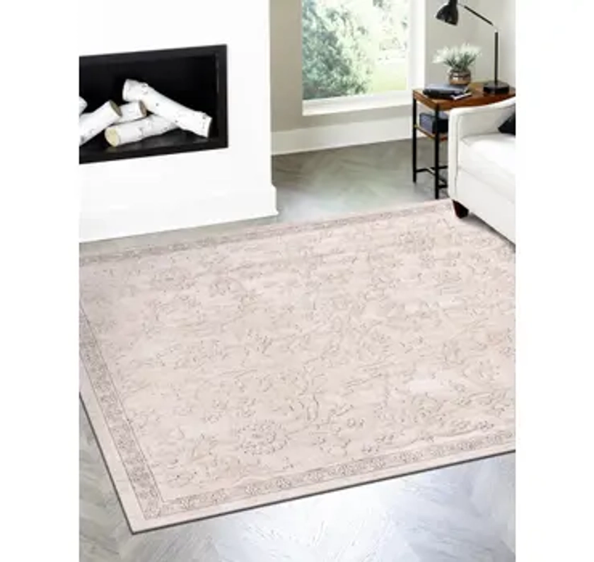 Ivory 245cm x 245cm Oregon Square Rug | Rugs UK