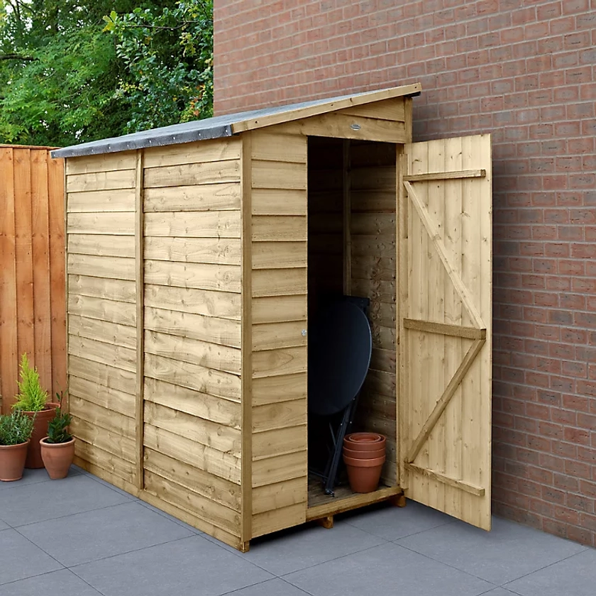 Forest Garden 6x3 ft Pent Wooden Shed with floor | DIY at B&Q