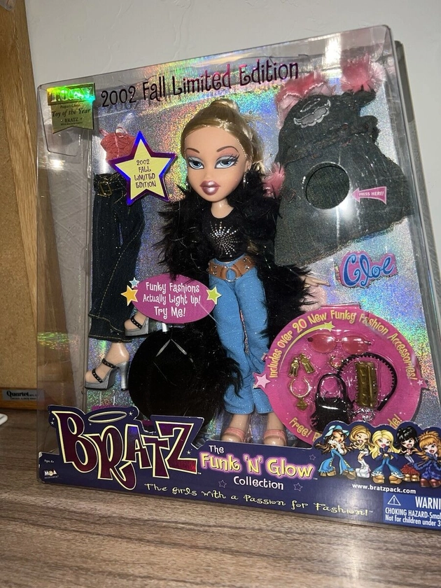 Bratz 2002 Cloe Fall Limited Edition Funk ‘N’ Glow NIB